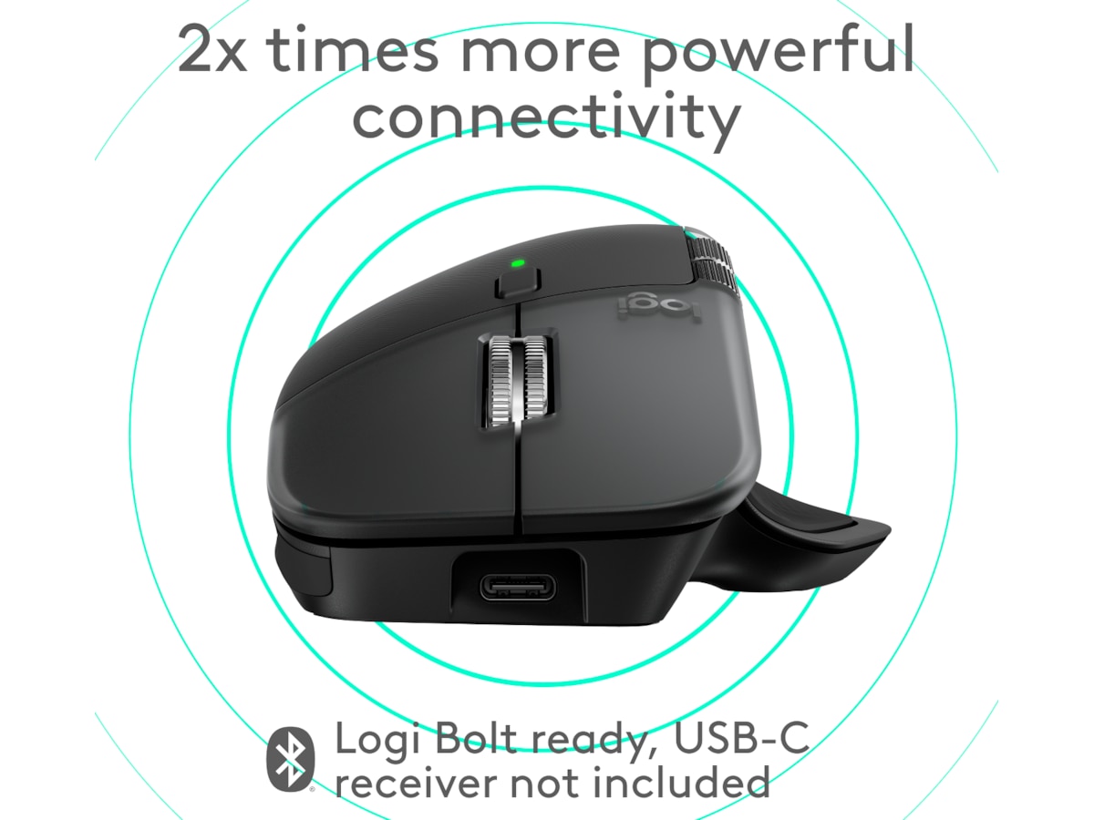 Logitech MX Master 4 for Mac Trådløs Ergonomisk Mus (Space Black) Mus