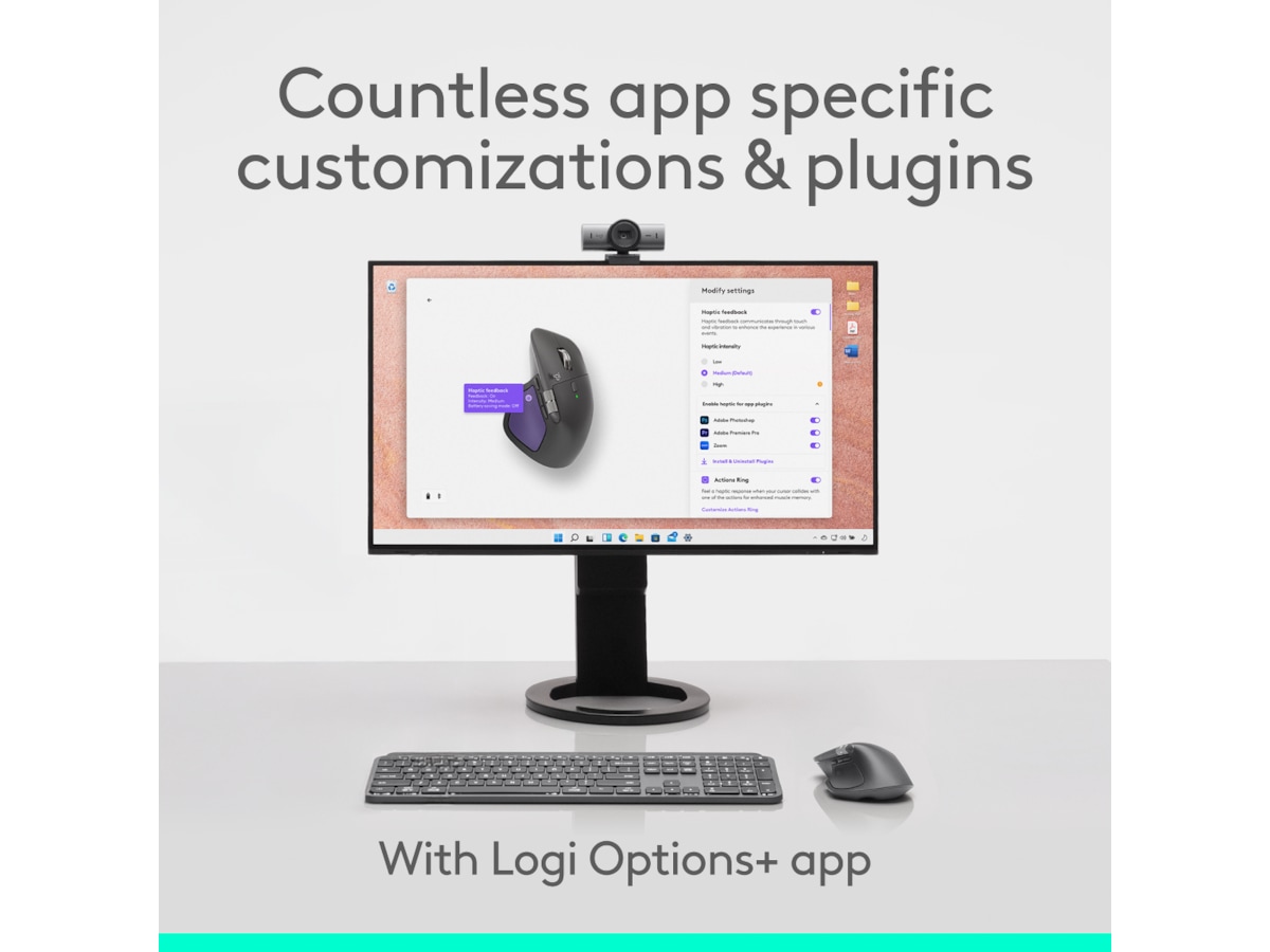 Logitech MX Master 4 for Mac Trådløs Ergonomisk Mus (Space Black) Mus