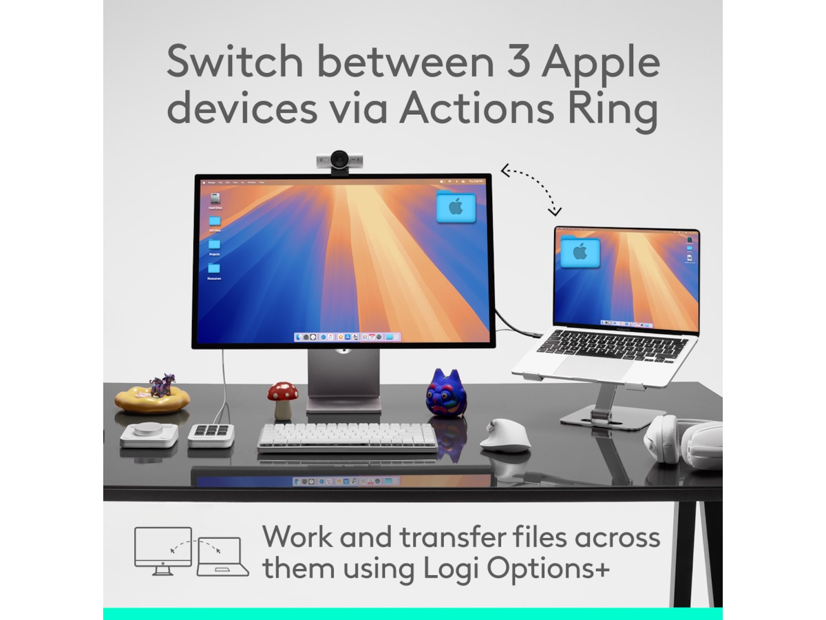 Logitech MX Master 4 for Mac Trådløs Ergonomisk Mus (Space Black) Mus