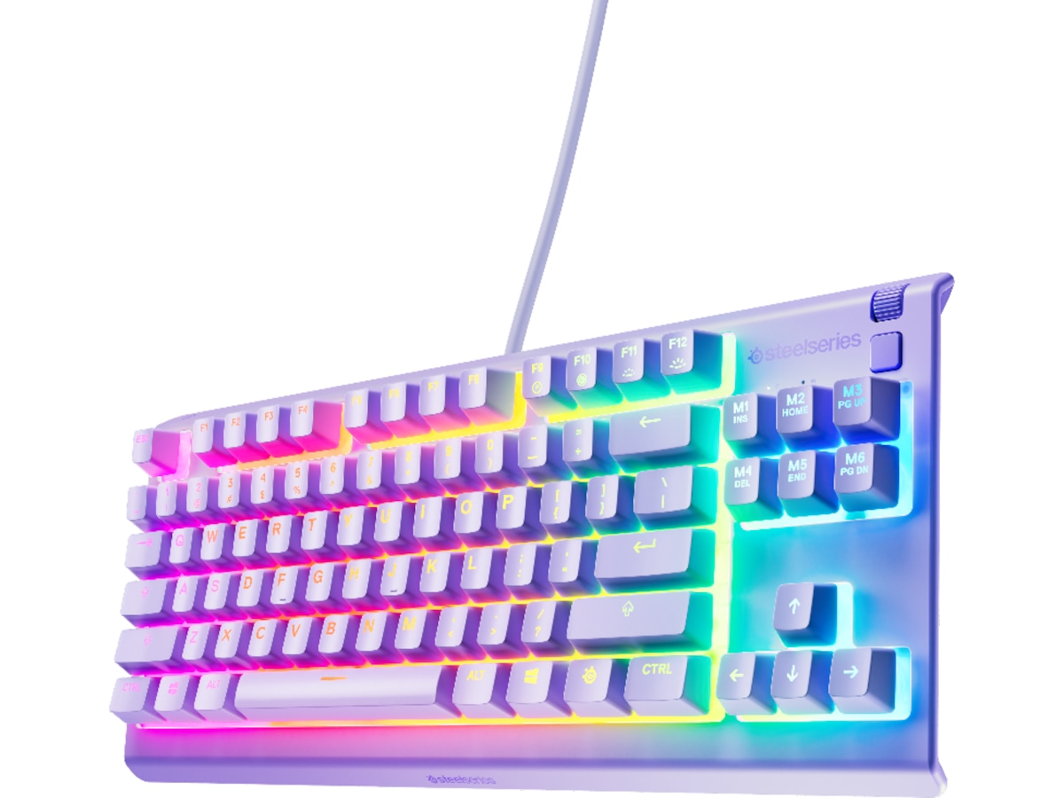 Steelseries Apex 3 TKL Gamingtastatur (levander) Gamingtastatur