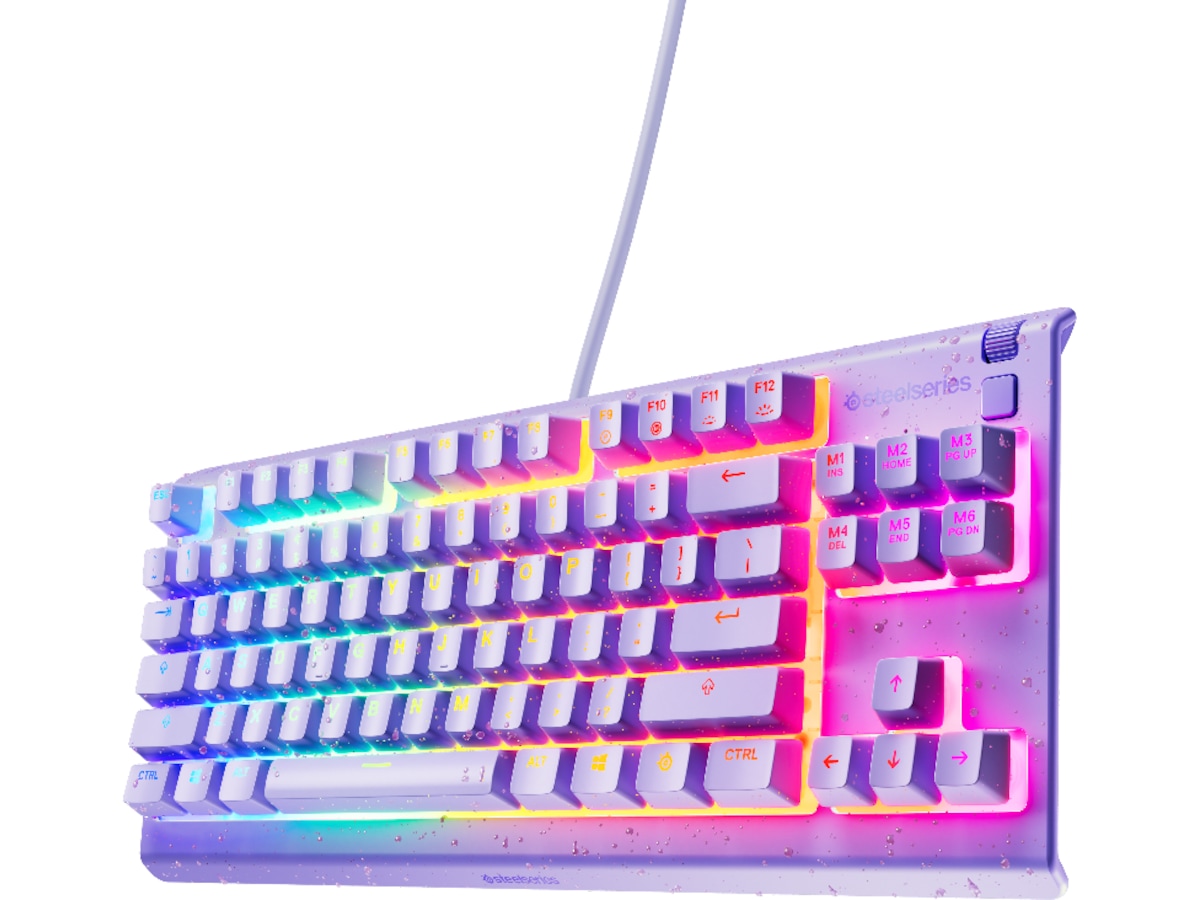 Steelseries Apex 3 TKL Gamingtastatur (levander) Gamingtastatur