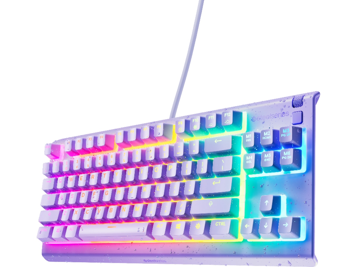Steelseries Apex 3 TKL Gamingtastatur (levander) Gamingtastatur