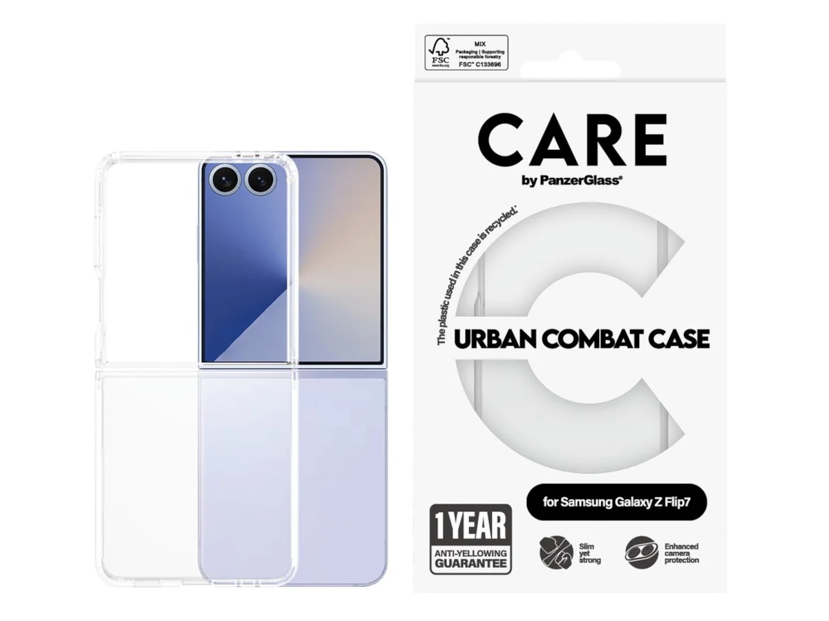 PanzerGlass CARE Galaxy Z Flip7 Urban Combat deksel (gjennomsiktig) Mobildeksel