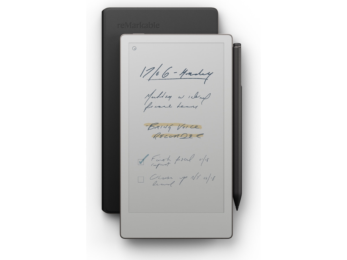 reMarkable Paper Pro 7.3" inkl. Marker Plus & Book Folio (sort skinn) Digitale notatblokker
