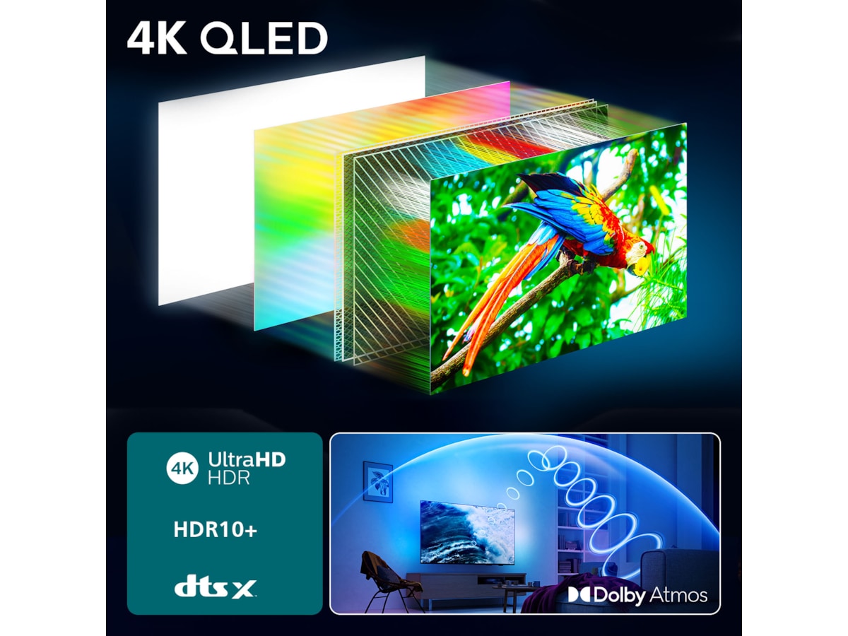 Philips 65" PUS8550/12 QLED Smart Ambilight TV (2025) -B-Grade Demo TV/projektor