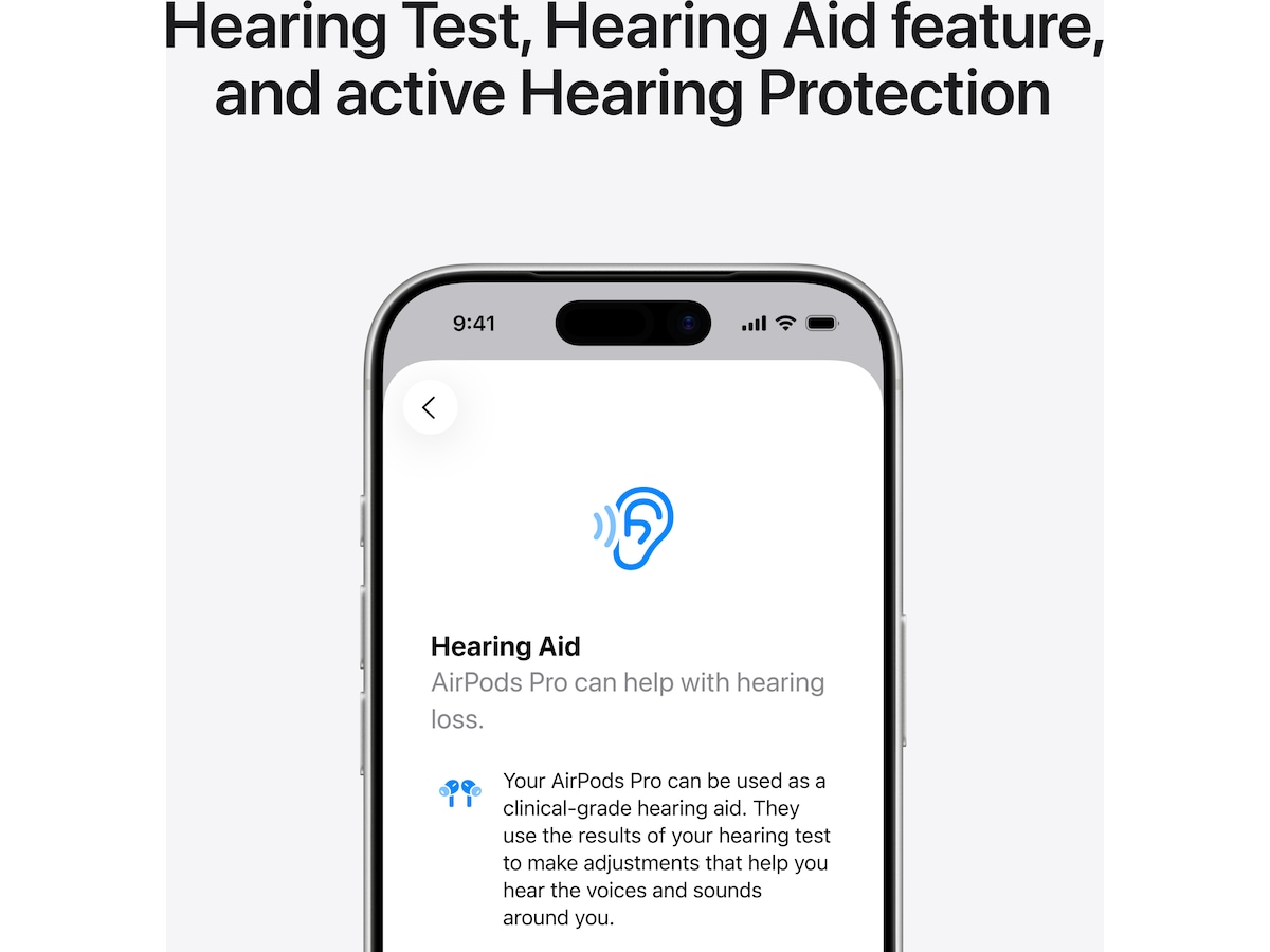 Apple AirPods Pro 3 Trådløse Ørepropper, In-Ear (hvit) Ørepropper