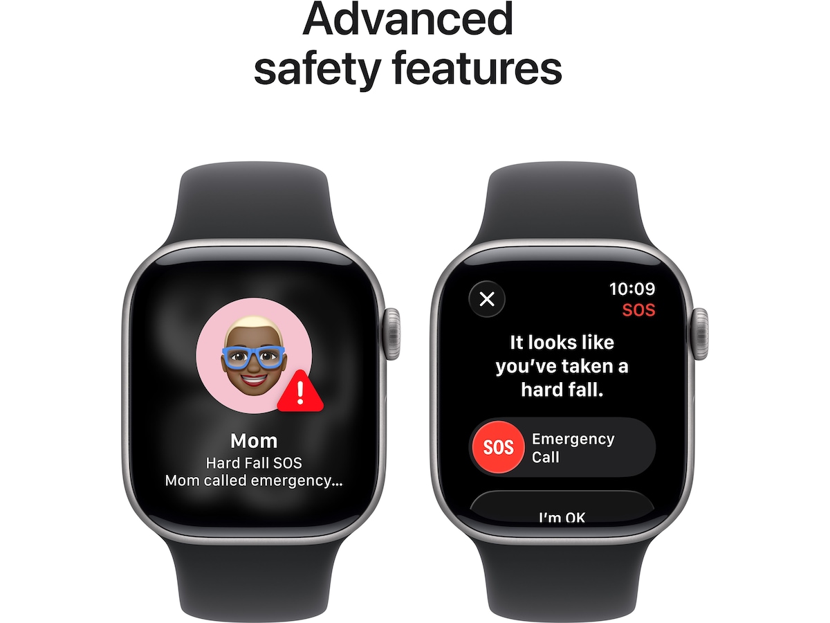 Apple Watch Series 11 GPS + LTE 42mm Titan (skifergrå) Smartklokker