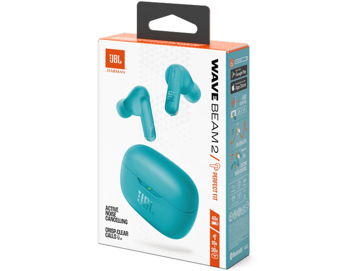 JBL Wave Beam 2 Trådløse Ørepropper (blå) Ørepropper