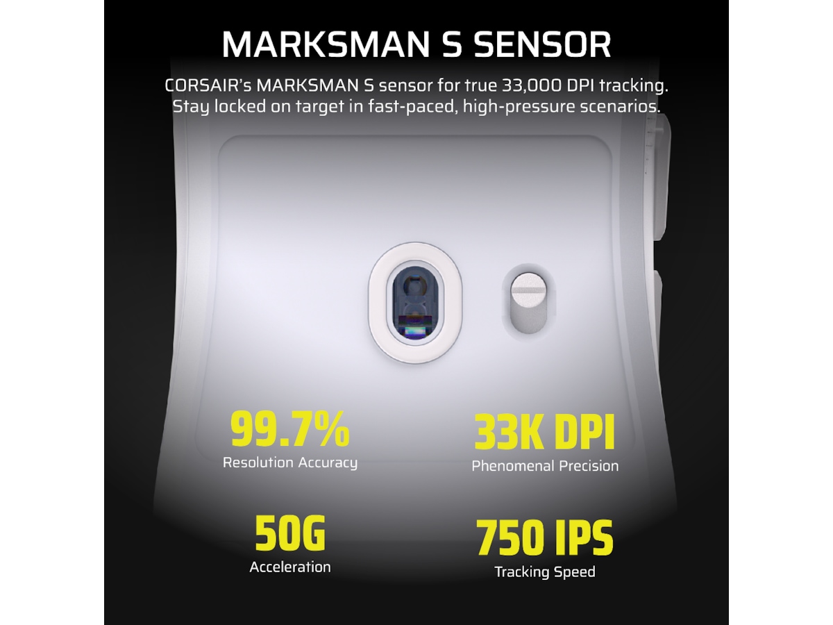 Corsair Sabre v2 Pro Ultralight Trådløs Gaming Mus (hvit) Gamingmus