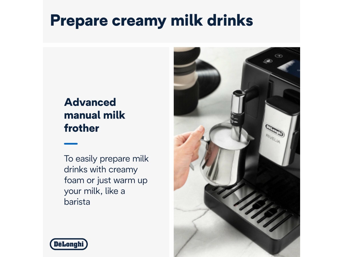 DeLonghi Rivelia EXAM440.35.B automatisk kaffemaskin -B-Grade Demo hjem & fritid