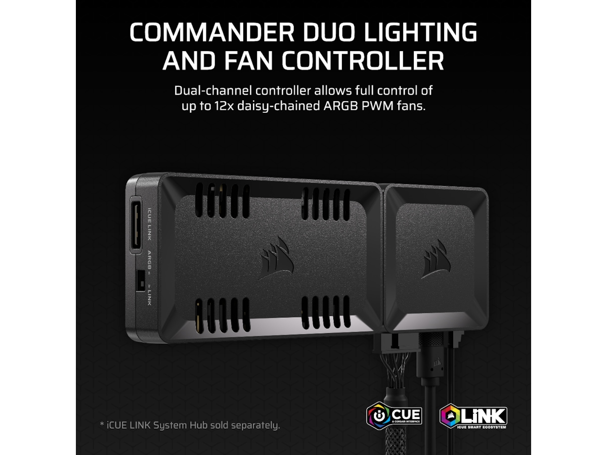 Corsair Commander Duo Lys og Vifte Controller Viftestyring