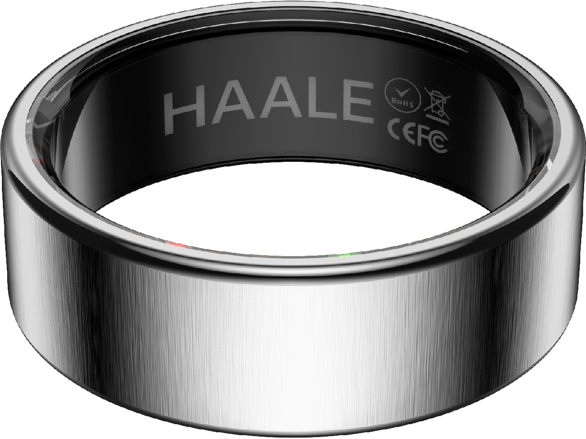 Haale II Smart Ring str. 10 (børstet sølv) -B-Grade Demo tilbehør til mobiler & klokker