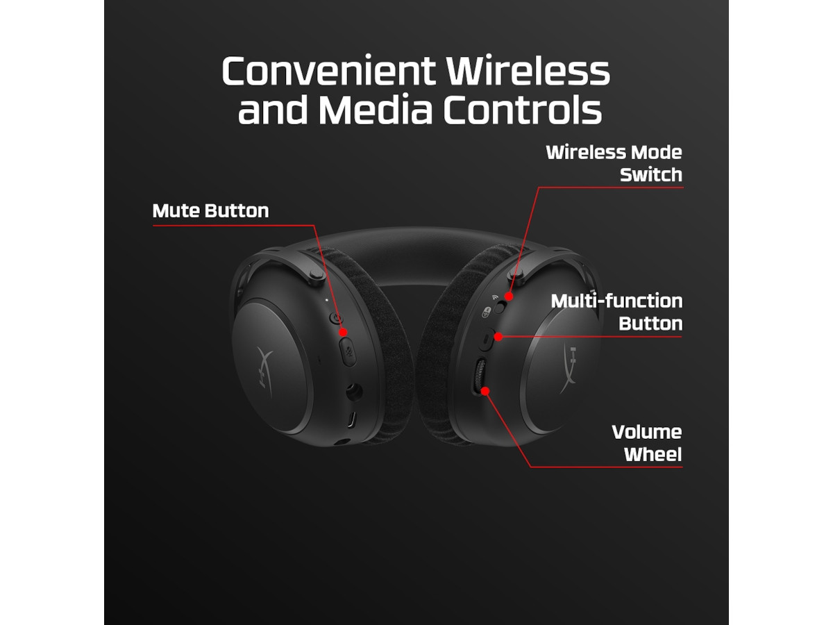 HyperX Cloud Alpha 2 Trådløst Gaming Headset (sort) -B-Grade Demo headset