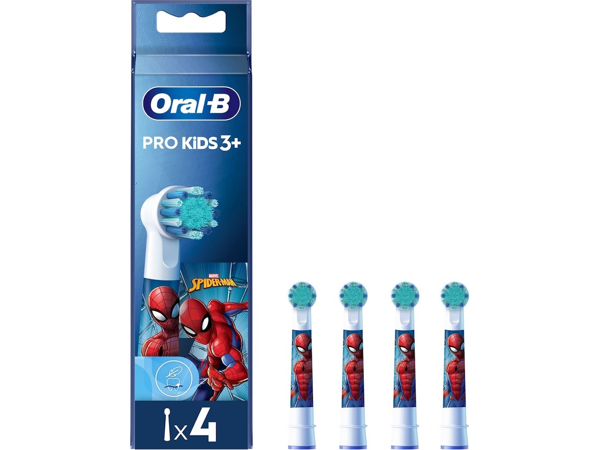 Oral-B Spiderman påfyll tanntbørstehoder 4 pakk Tannbørstehoder