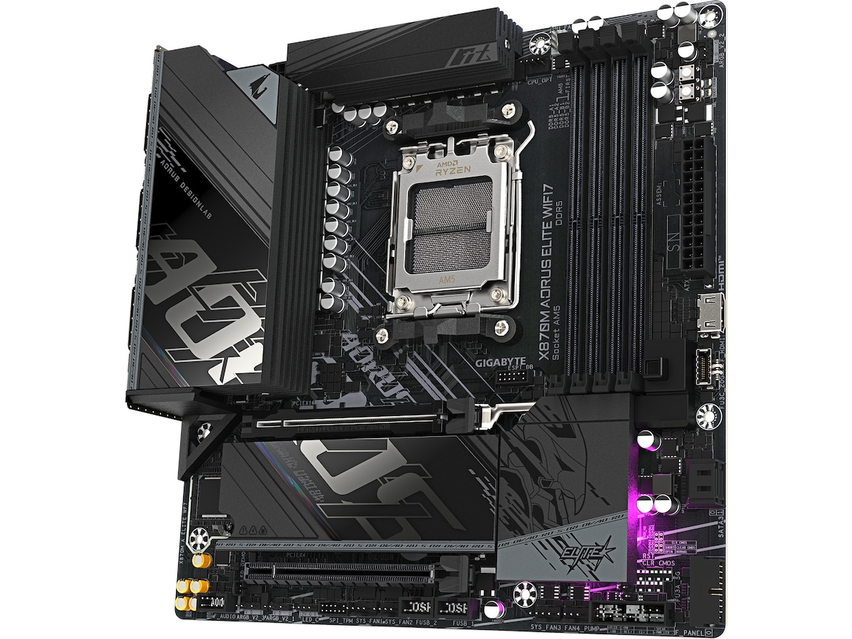 Gigabyte X870M AORUS ELITE WIFI7 Hovedkort AMD Socket