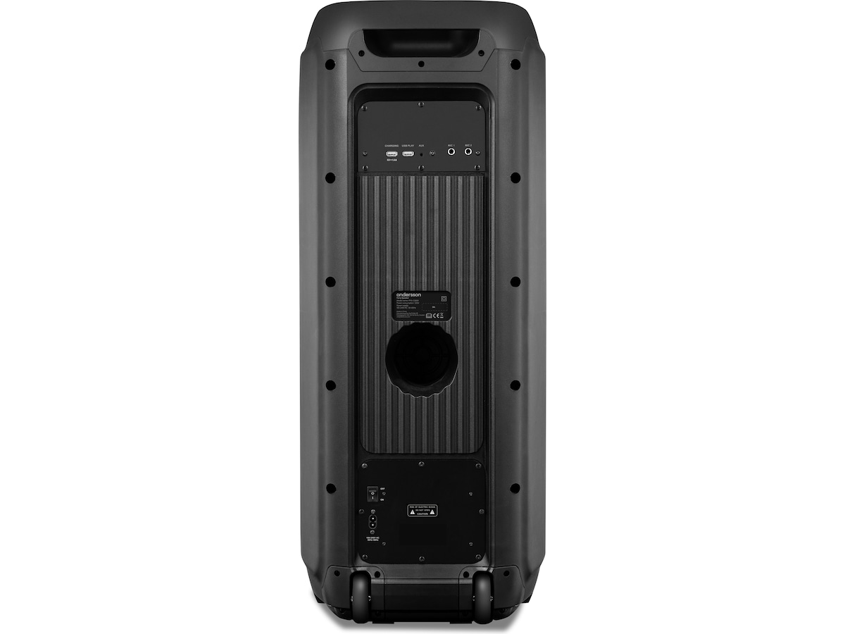 Andersson Party Speaker 240W Dual 9" Subwoofers Trådløs / Bluetooth-høyttaler