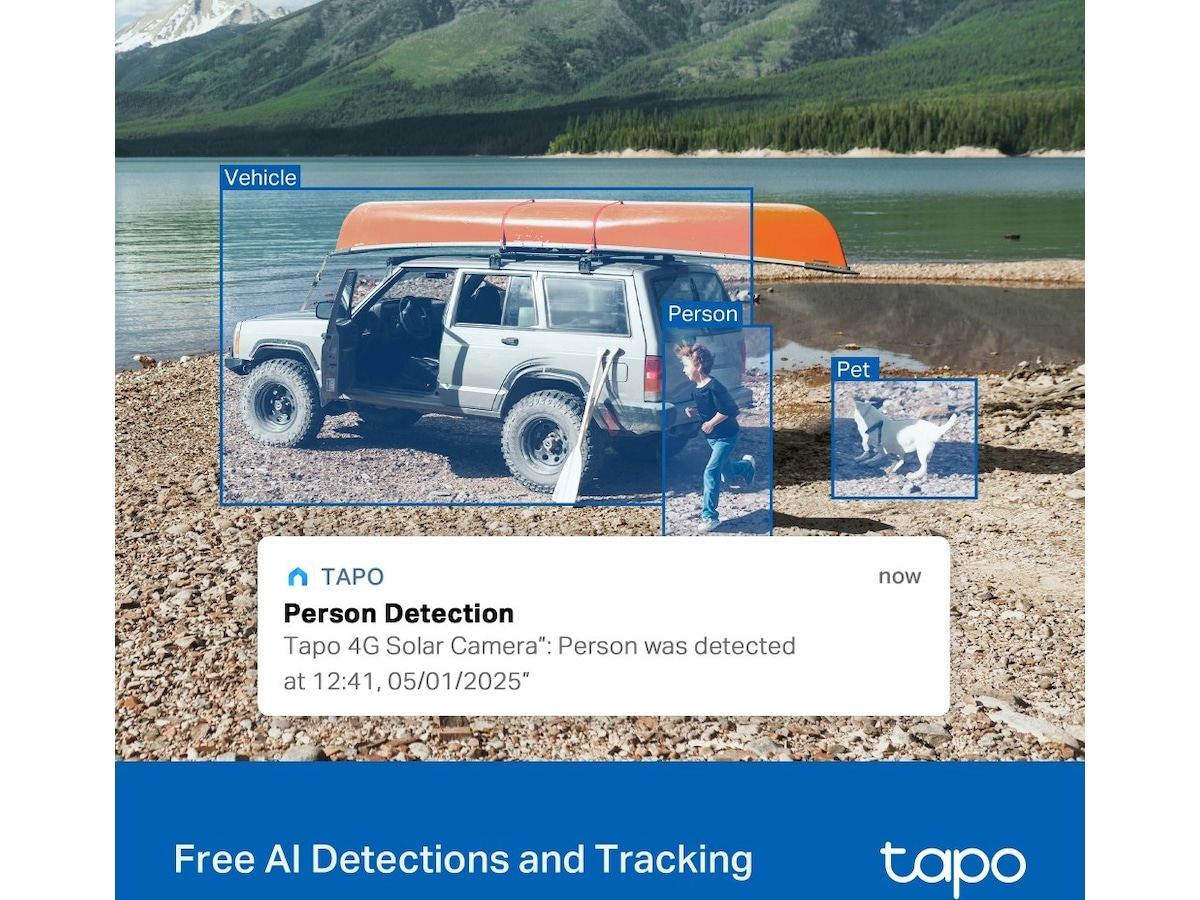 TP-Link Tapo C615G KIT Solcelledrevet Sikkerhetskamera Overvåkningskameraer