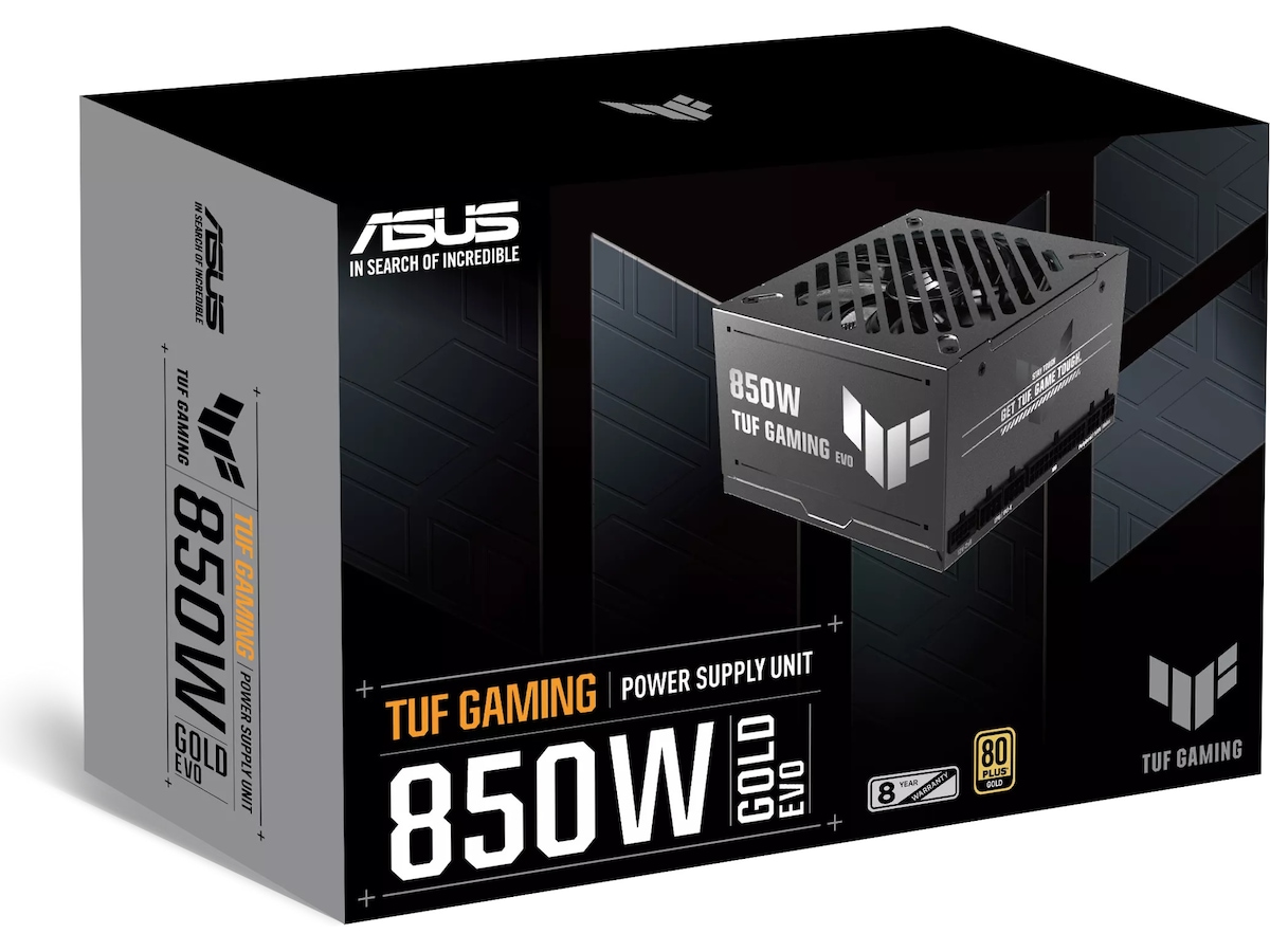 Asus TUF Gaming 850W GOLD EVO PSU Enheter
