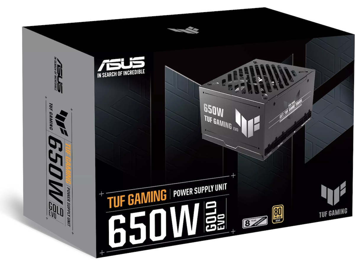 Asus TUF Gaming 650W GOLD EVO PSU Enheter