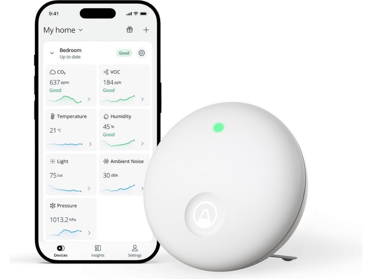 Airthings Wave Enhance luftkvalitetsmåler -B-Grade Demo hjem & fritid