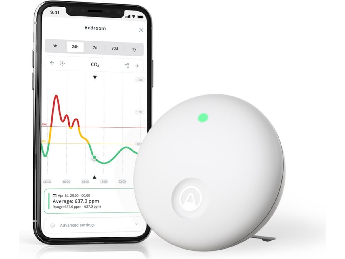 Airthings Wave Enhance luftkvalitetsmåler -B-Grade Demo hjem & fritid