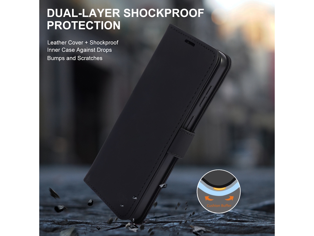iiglo Galaxy A57 Lommebokdeksel (sort) Mobildeksel