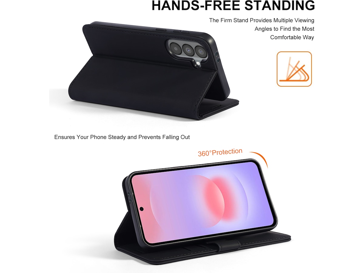 iiglo Galaxy A37 Lommebokdeksel (sort) Mobildeksel