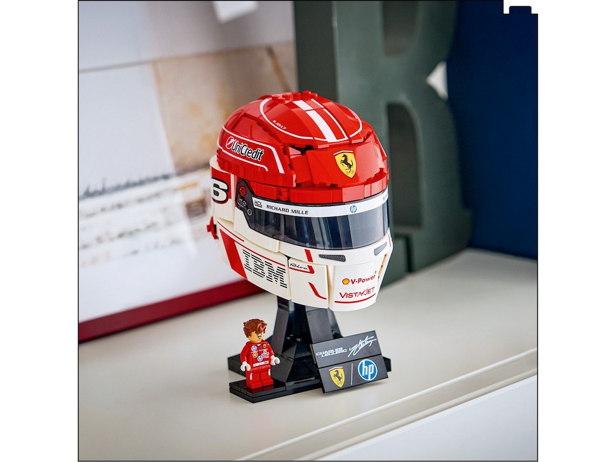 LEGO Editions Formula 1 Scuderia Ferrari HP Charles Leclerc hjelm 43014 LEGO