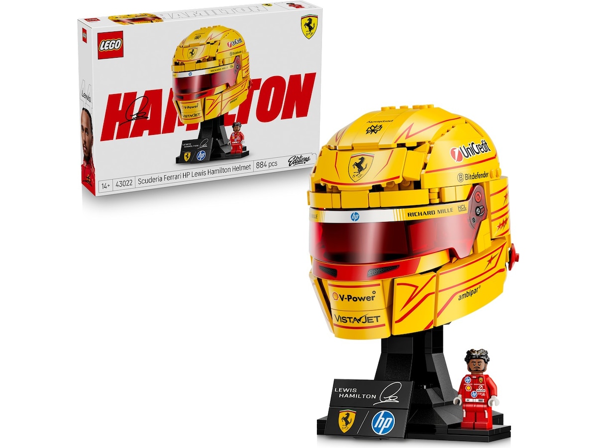 LEGO Editions Formula 1 Scuderia Ferrari HP Lewis Hamilton hjelm 43022 LEGO