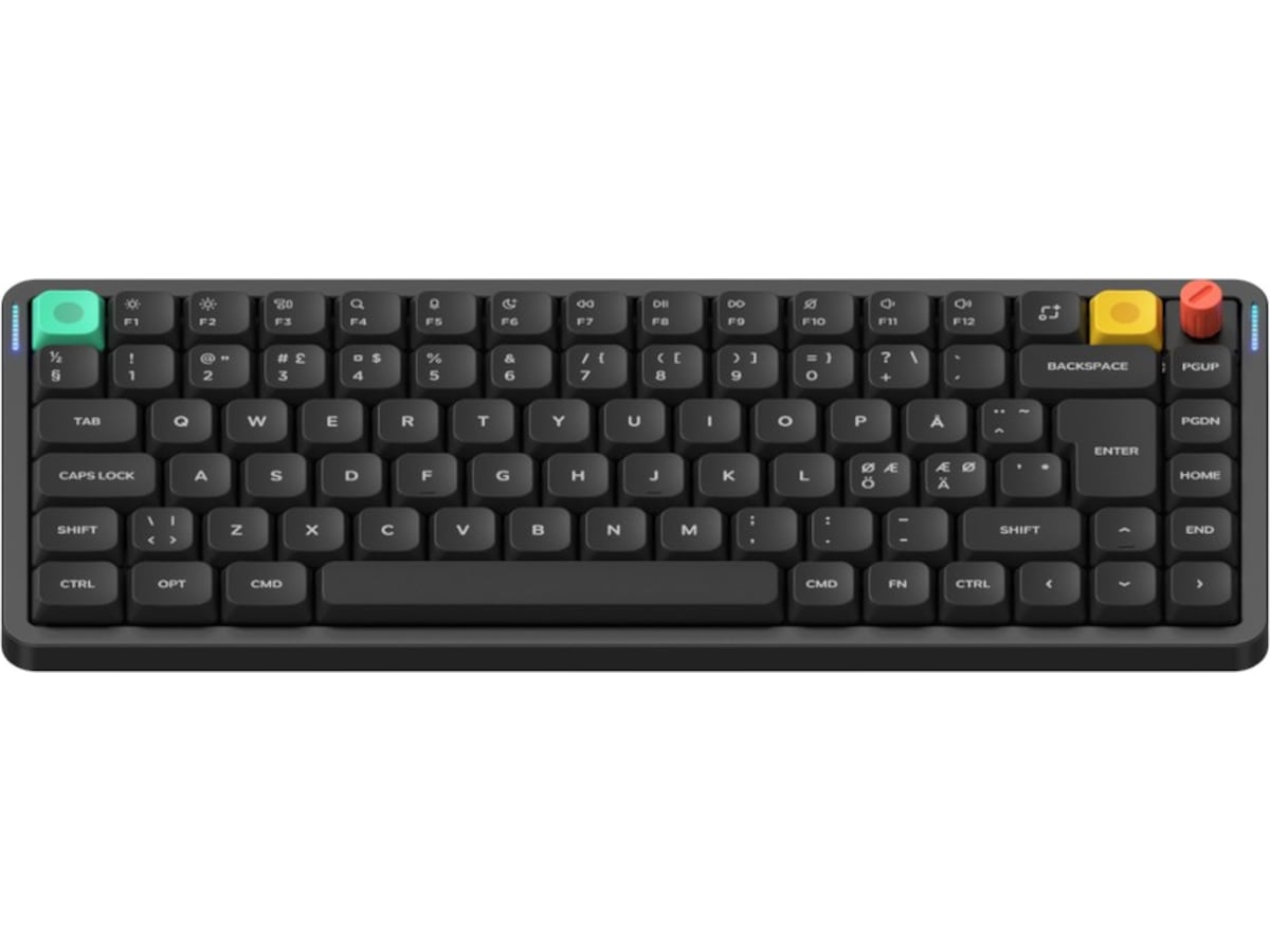 NuPhy Air75 V3 trådløst gaming tastatur (nebula black / red nano) Gamingtastatur