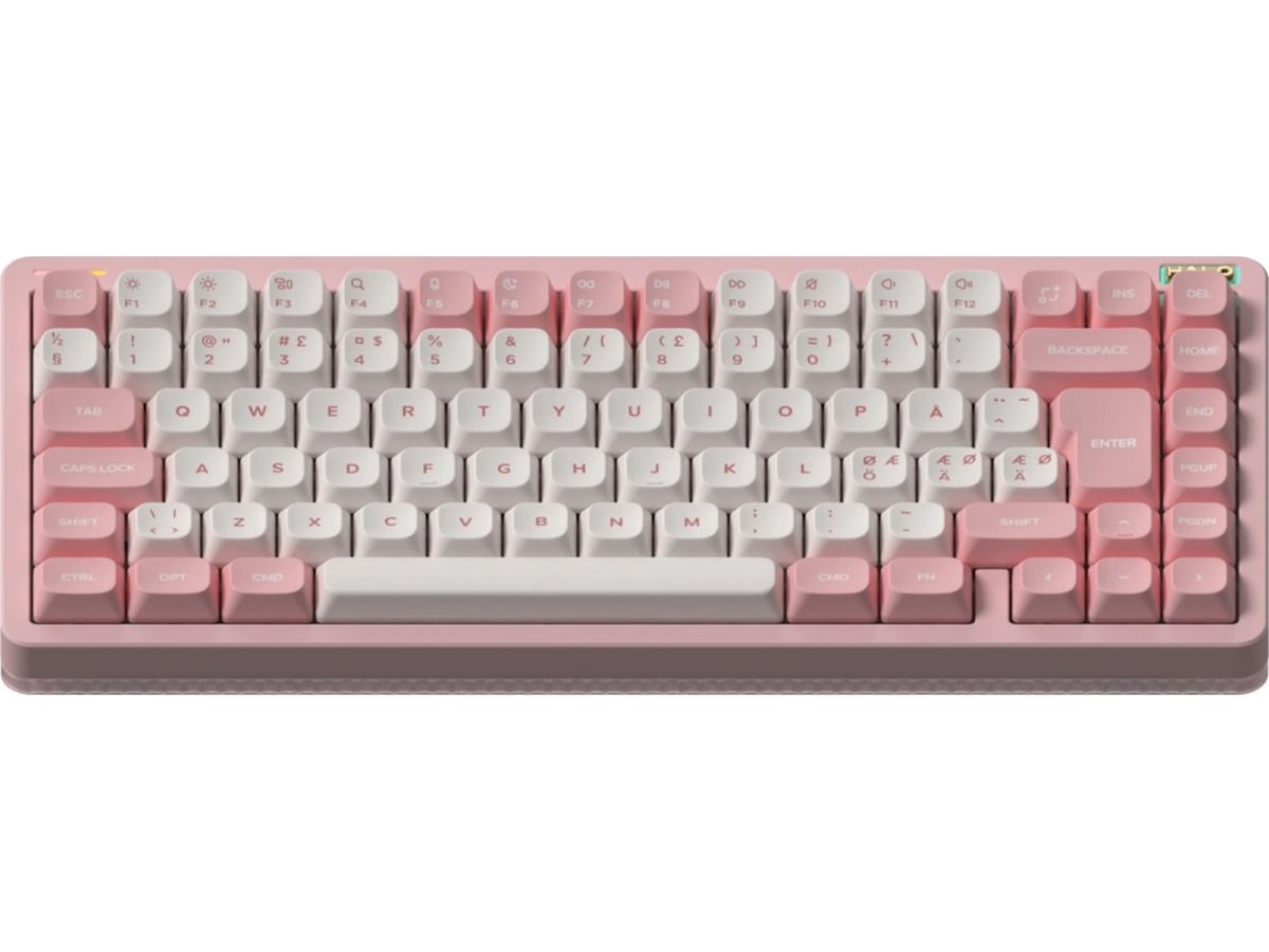 NuPhy Halo75 V2 trådløst gaming tastatur (Sakura fizz/raspberry) Gamingtastatur