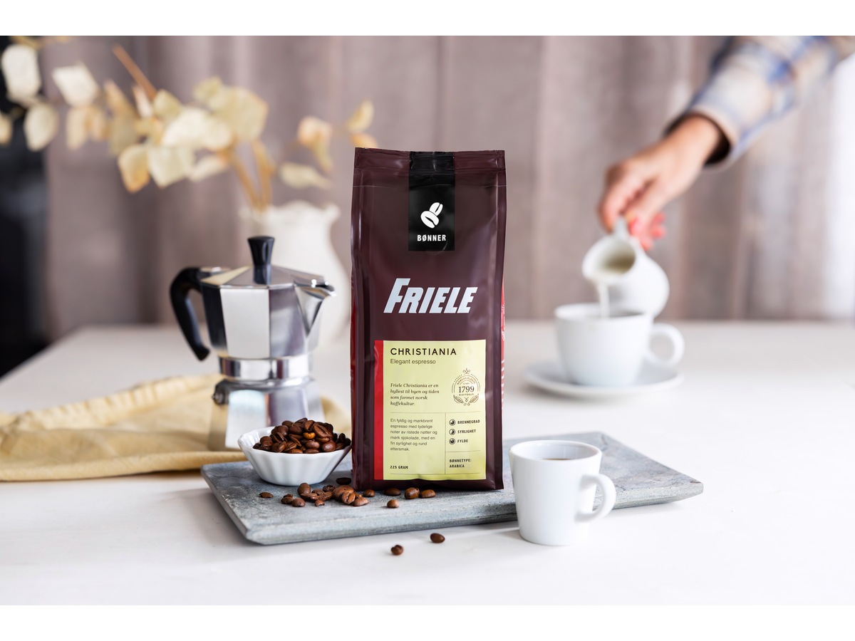 Friele Christiania Espresso 225g Kaffebønner