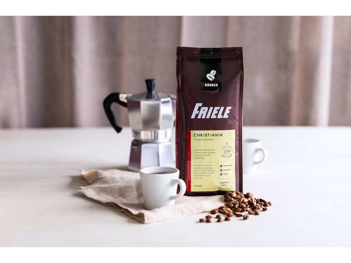Friele Christiania Espresso 225g Kaffebønner