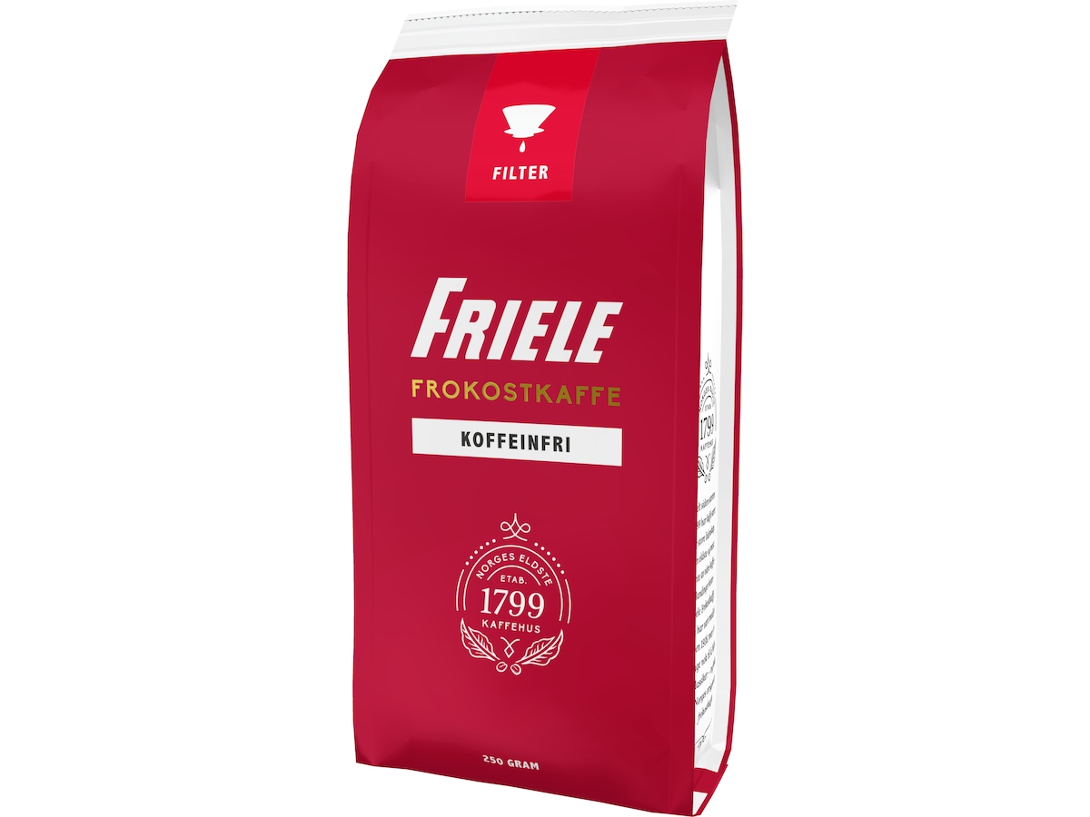 Friele Frokostkaffe Koffeinfri 250g Filterkaffe