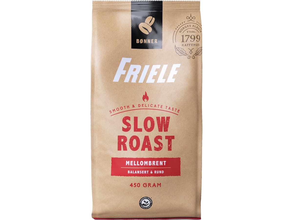 Friele Slow Roast Mellombrent 450g Kaffebønner