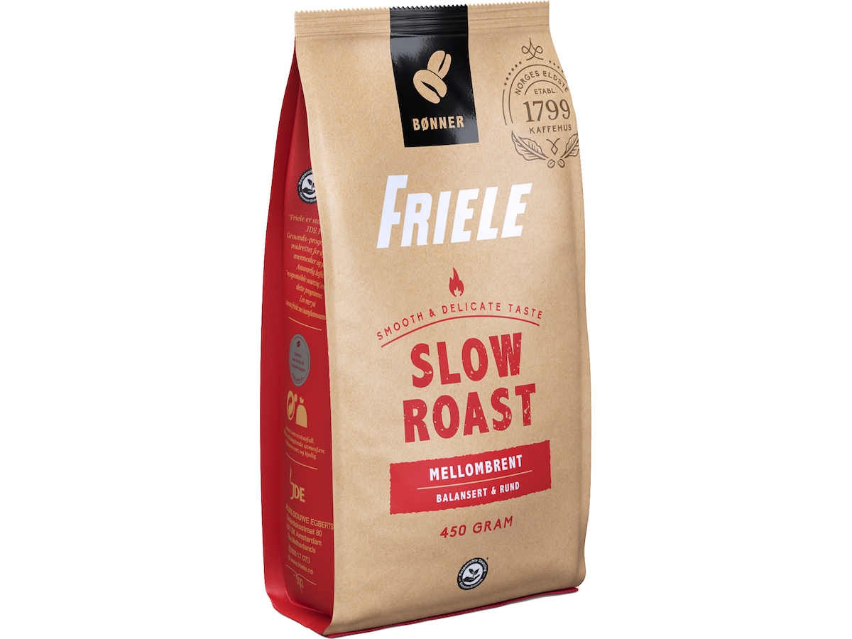 Friele Slow Roast Mellombrent 450g Kaffebønner