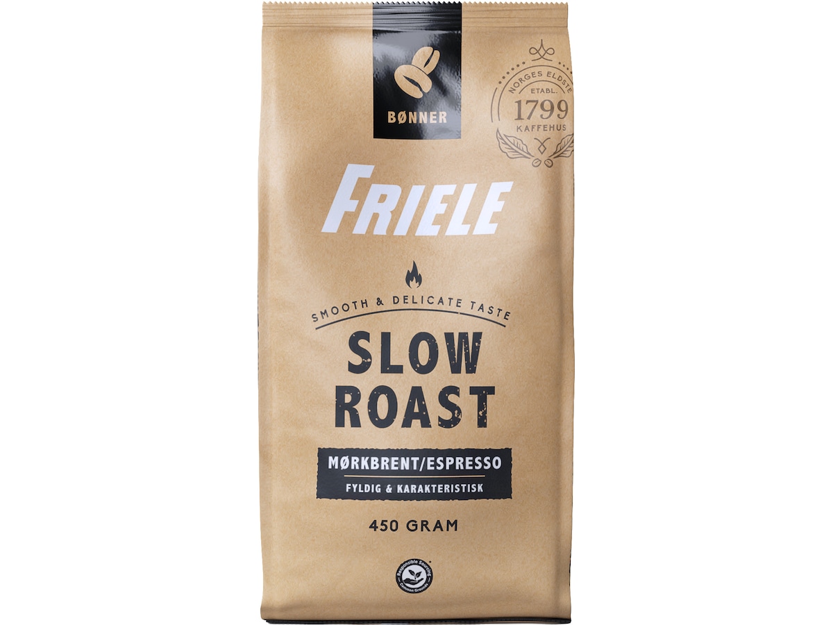 Friele Slow Roast Mørkbrent/Espresso 450g Kaffebønner