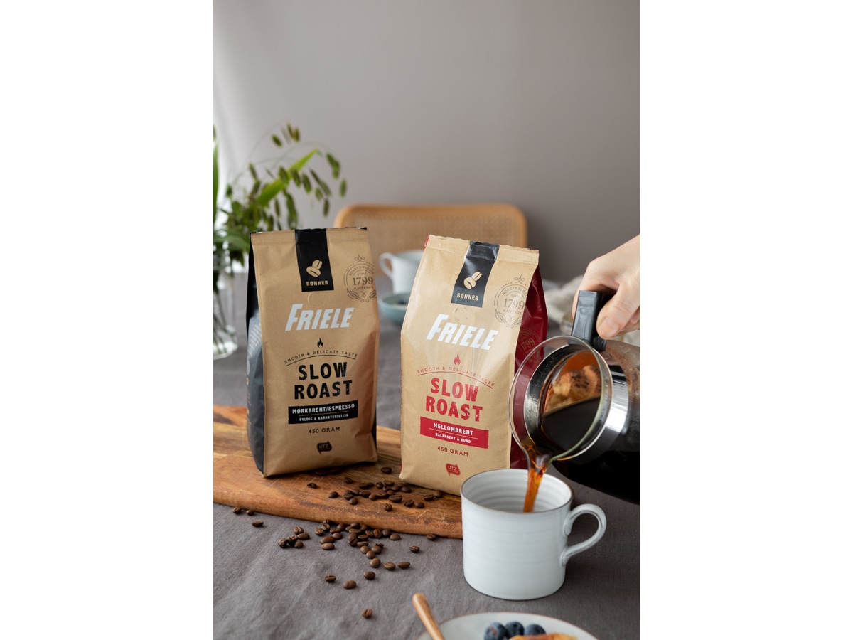 Friele Slow Roast Mørkbrent/Espresso 450g Kaffebønner