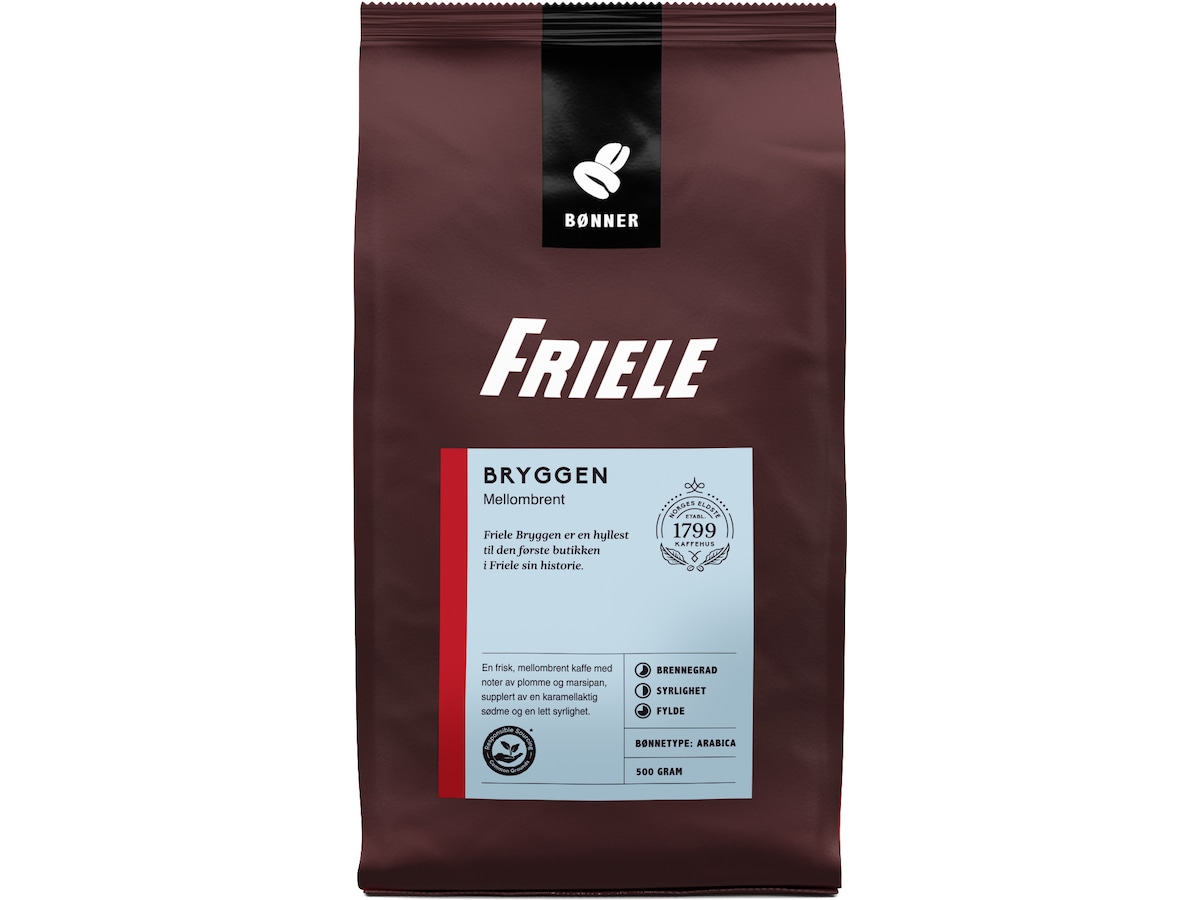 Friele Bryggen Mellombrent 500g Kaffebønner