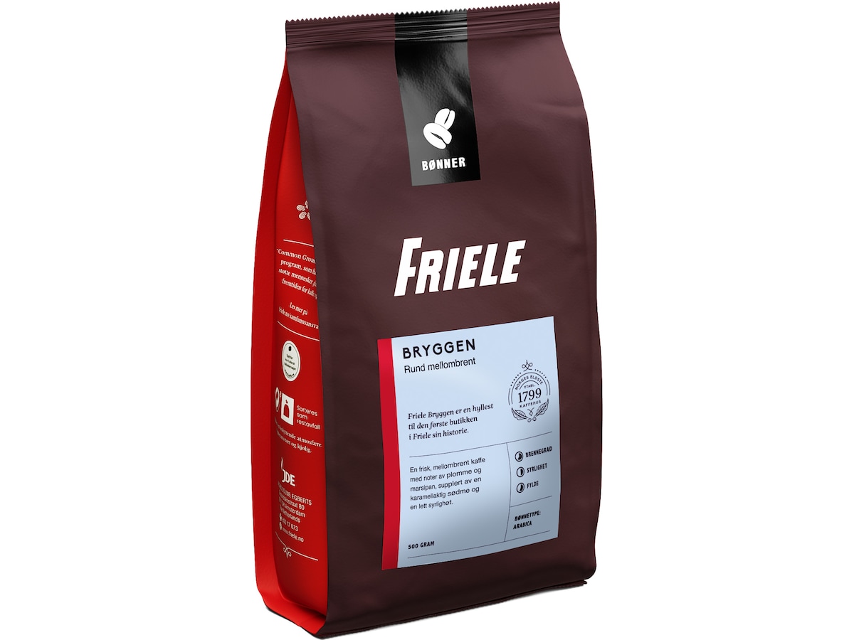 Friele Bryggen Mellombrent 500g Kaffebønner