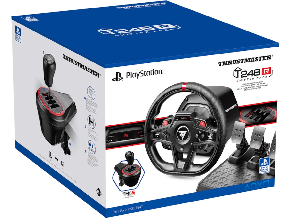 Thrustmaster T248R Shifter Pack Ratt og pedaler