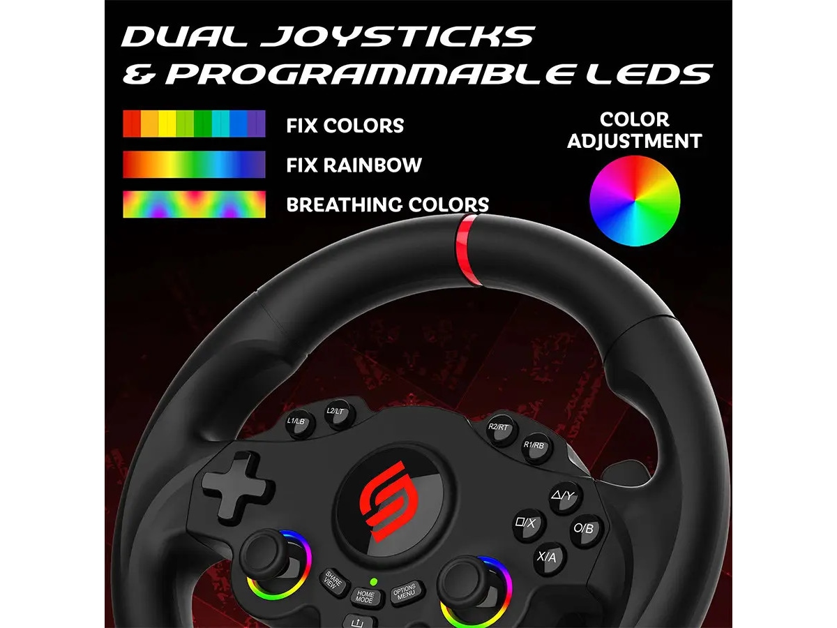 Subsonic 220 RS Multi Racingrat med Pedaler Ratt og pedaler
