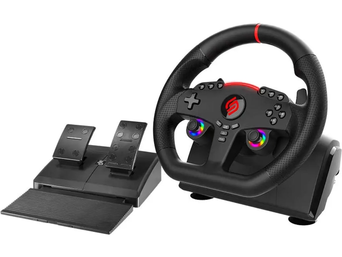 Subsonic 270 GT Gaming Ratt med Pedaler og Paddles Ratt og pedaler