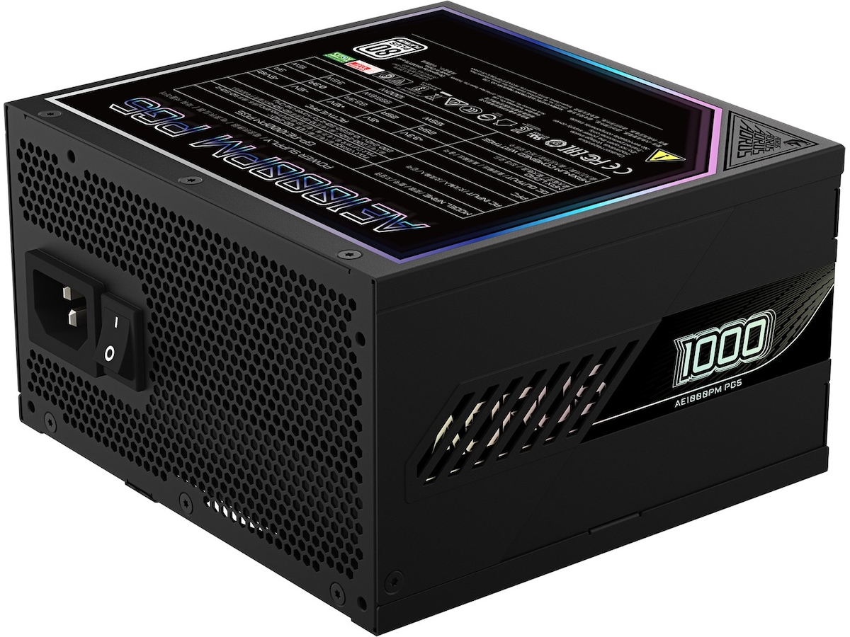 Gigabyte AORUS ELITE P1000W PSU (sort) Enheter