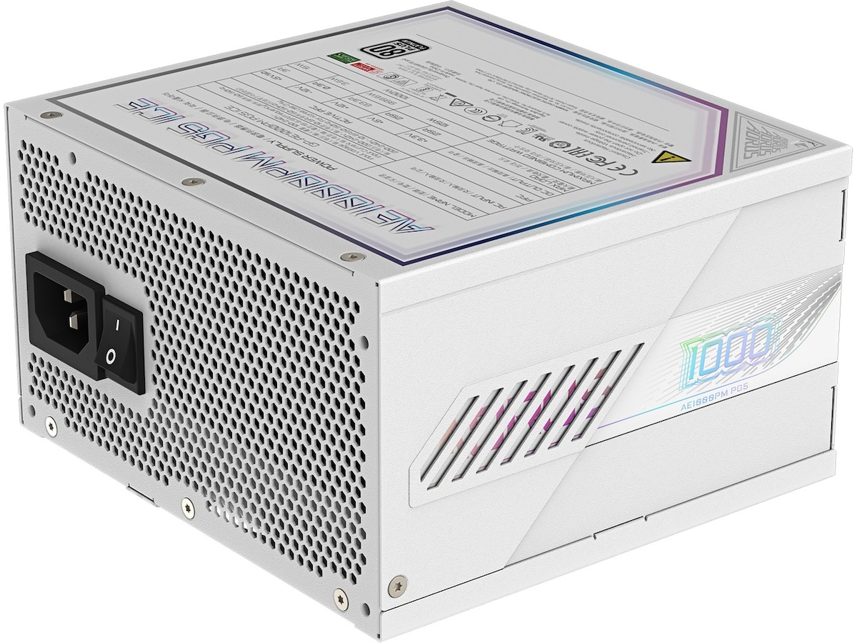 Gigabyte AORUS ELITE P1000W ICE PSU (hvit) Enheter