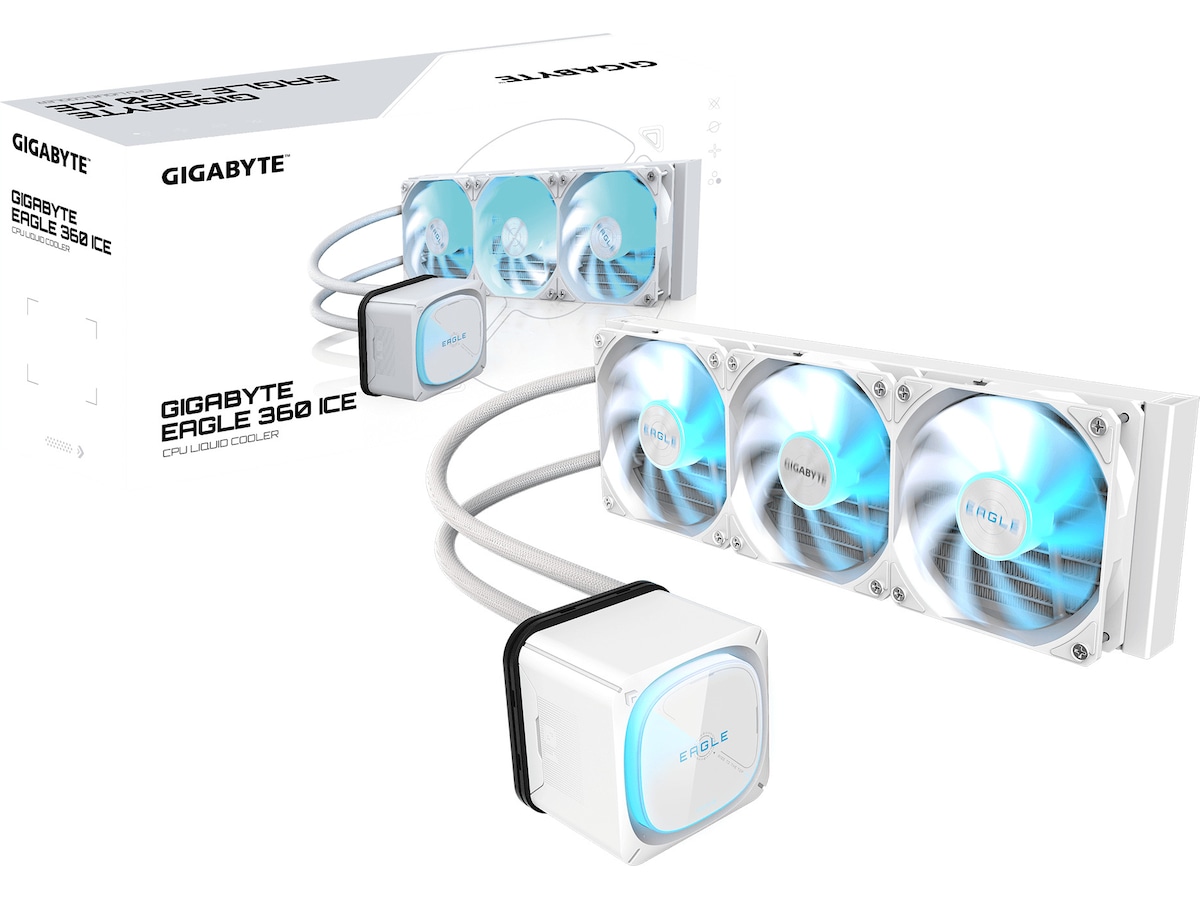 Gigabyte Eagle 360 Ice ARGB kjøler (hvit) CPU - Vannkjøling
