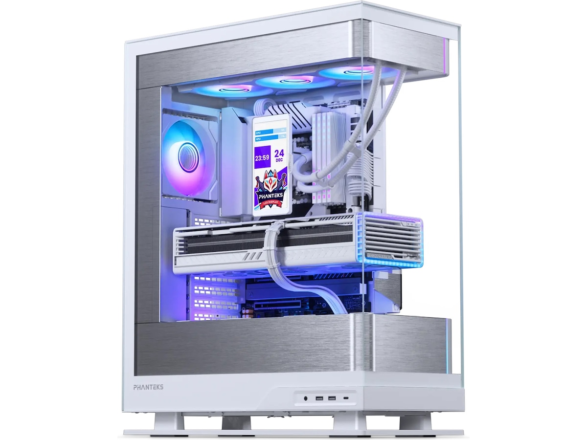 Phanteks Glacier One 36025 LCD Kjøler (hvit) CPU - Vannkjøling