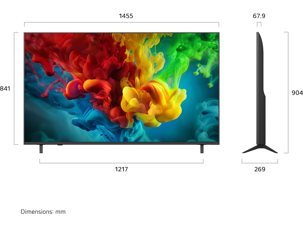 LG 65'' QNED 82B6A MiniLED 4K TV (2026) 60 - 69 tommer TV
