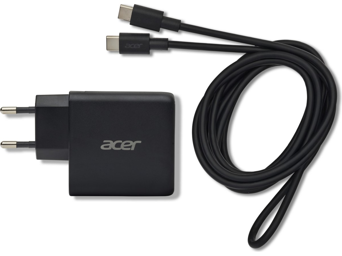Acer 67W GaN PD-lader med 3 porter Batteri og lader