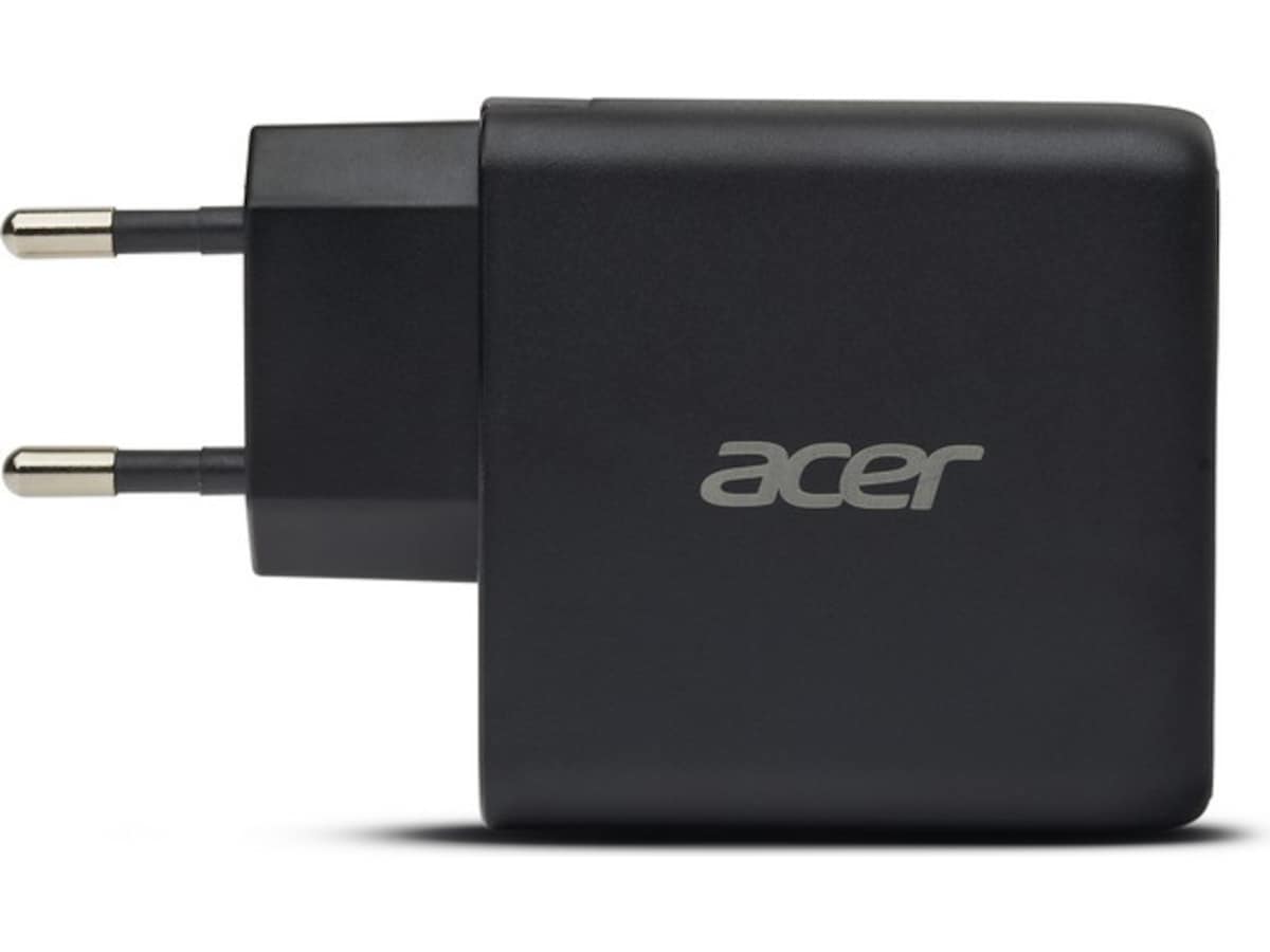 Acer 67W GaN PD-lader med 3 porter Batteri og lader